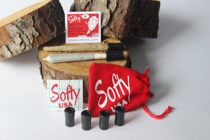 Softy rubber joint tips for pre-rolled cones and rollups (4 pack)