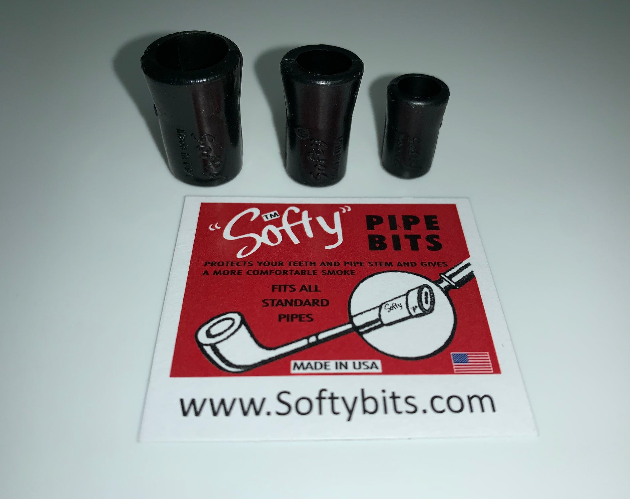 Pipe Bit Softy large 11 mm. rubber tobacco pipe bits (14 pc. pack) – Softybits