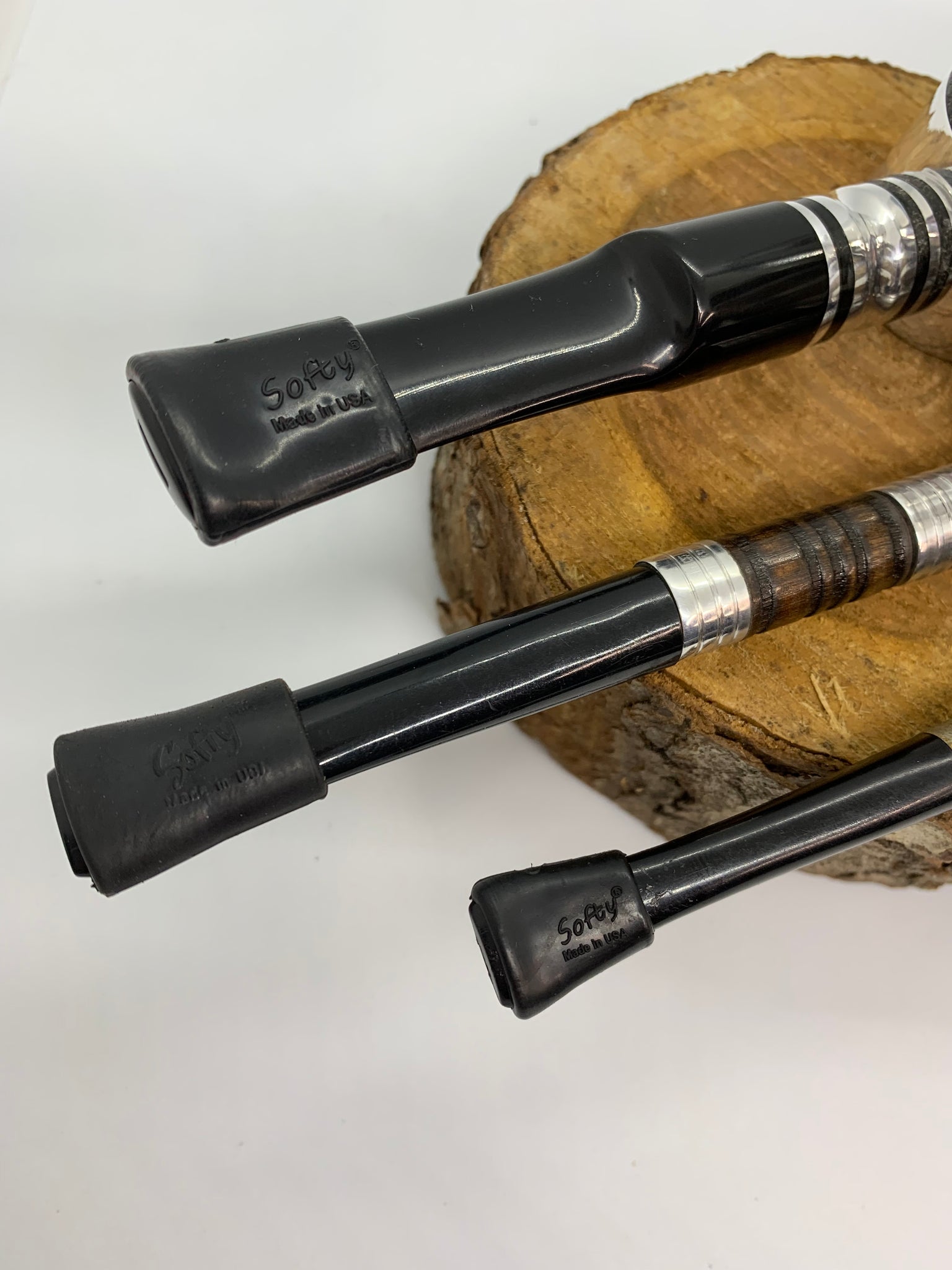 Softy small, medium, and large rubber tobacco pipe bits bundle (14 pie